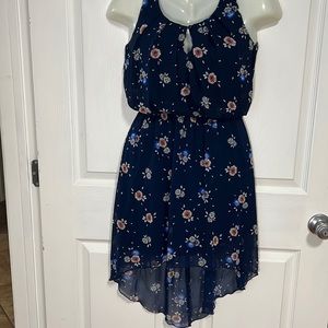 Sweet Storm Dress Floral Navy Size Small